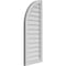 Ekena Millwork Quarter Round Top Left Surface Mount PVC Gable Vent w/ 2"W x 1-1/2"P Brickmould Frame, 16"W x 40"H GVPQL16X4002SN - alternate 2